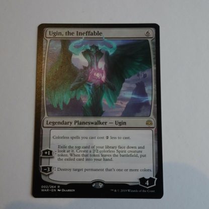 Magic the Gathering Game Card.  Ugin, the Ineffable