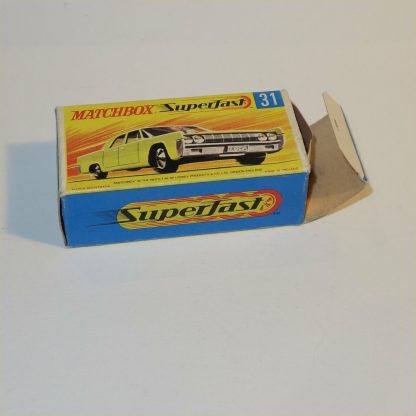 Matchbox Superfast 31 d Lincoln Continental Thin Wheel 1st Superfast Orig Box - Image 3