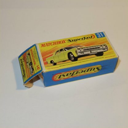 Matchbox Superfast 31 d Lincoln Continental Thin Wheel 1st Superfast Orig Box - Image 4