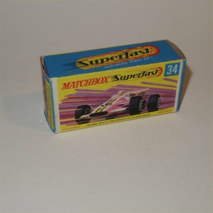 Matchbox Superfast 34 e Formula 1 Racing Car 4-spoke Superfast in Original Box - Image 3