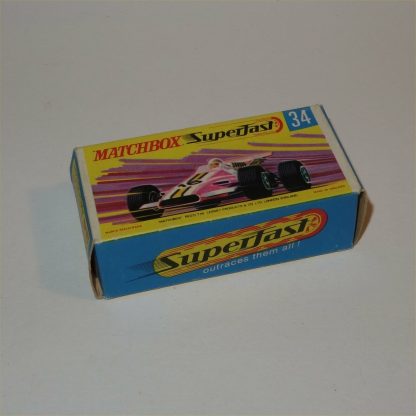 Matchbox Superfast 34 e Formula 1 Racing Car 4-spoke Superfast in Original Box - Image 4