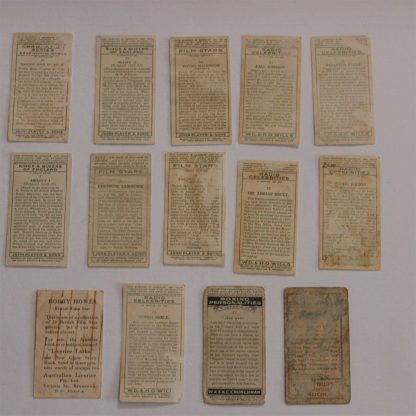 Cigarette Cards Mixed Lot Players Wills Other Brands Royalty Actors Boxers - Image 3