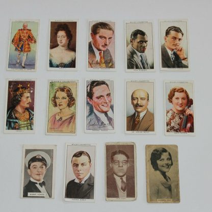 Cigarette Cards Mixed Lot Players Wills Other Brands Royalty Actors Boxers