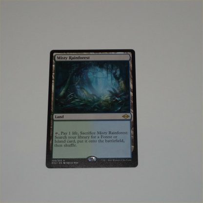 Magic the Gathering Game Card. Misty Rainforest - Image 3