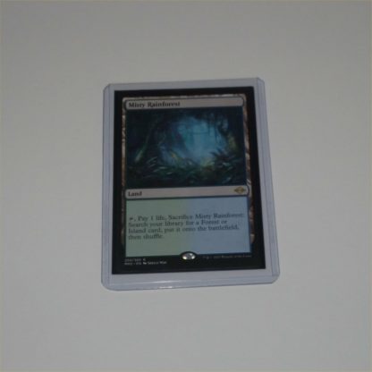 Magic the Gathering Game Card. Misty Rainforest