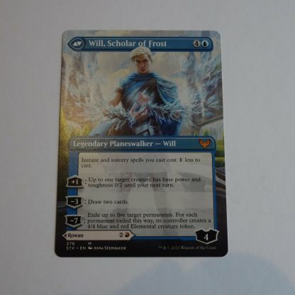 Magic the Gathering Game Card.  Rowan, Scholar of Sparks // Will, Scholar of Fro - Image 3