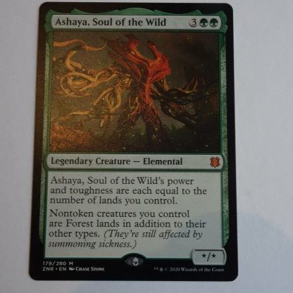 Magic the Gathering Game Card.  Ashaya, Soul of the Wild
