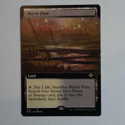 Magic the Gathering Game Card.  Marsh Flats