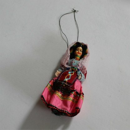 Doll Old Plastic National Dress Italy 12cm tall c1970 - Image 3