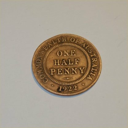 1922 Australian Half Penny