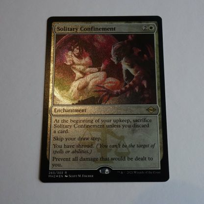 Magic the Gathering Game Card.  Solitary Confinement