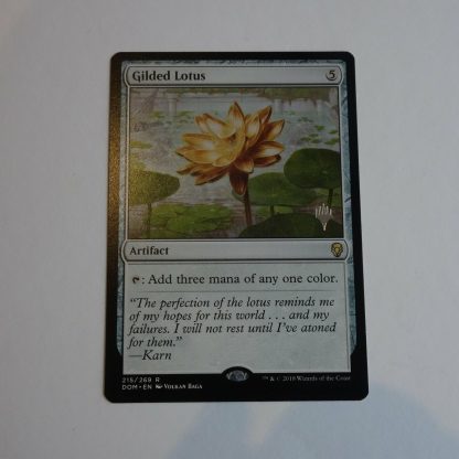 Magic the Gathering Game Card. Gilded Lotus
