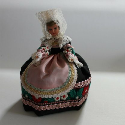 Doll Old Plastic National Dress Belgium 20cm tall c1970 - Image 3