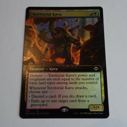 Magic the Gathering Game Card.  Territorial Kavu
