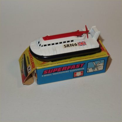 Matchbox Superfast 72 f Hovercraft SRN6 Blue Window Superfast with Original Box