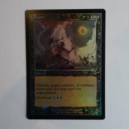 Magic the Gathering Game Card.  Damn Retro Style Card